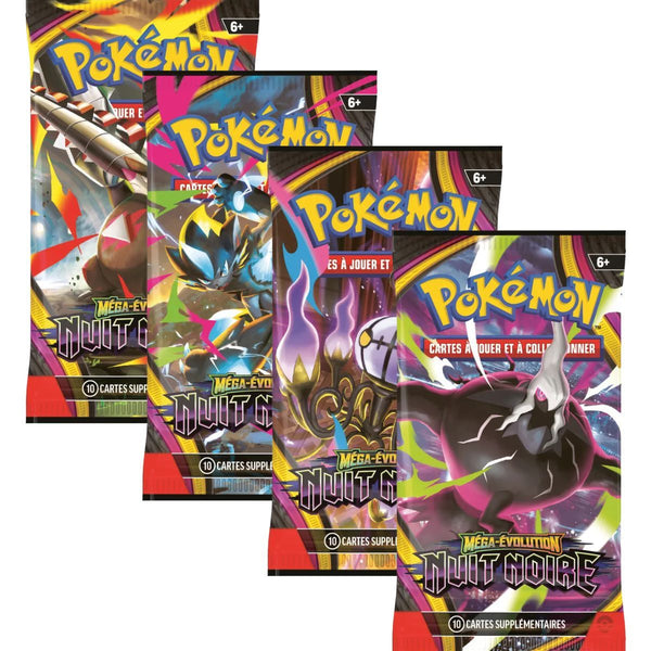 Pokémon — Bundle 6 boosters Méga-Évolution Nuit Noire