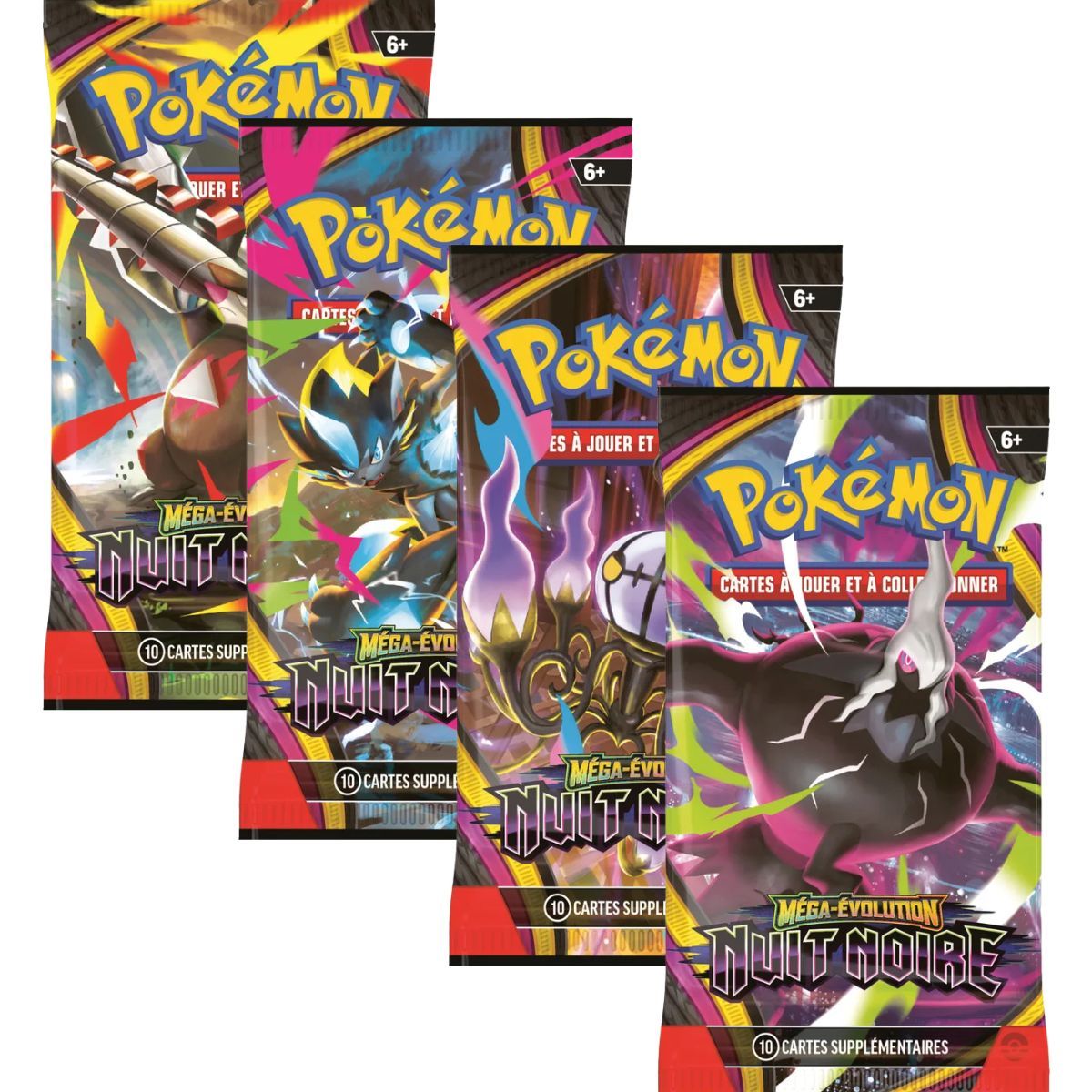Pokémon — Bundle 6 boosters Méga-Évolution Nuit Noire
