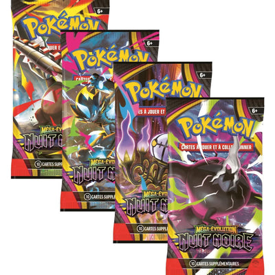 Pokémon — Bundle 6 boosters Méga-Évolution Nuit Noire