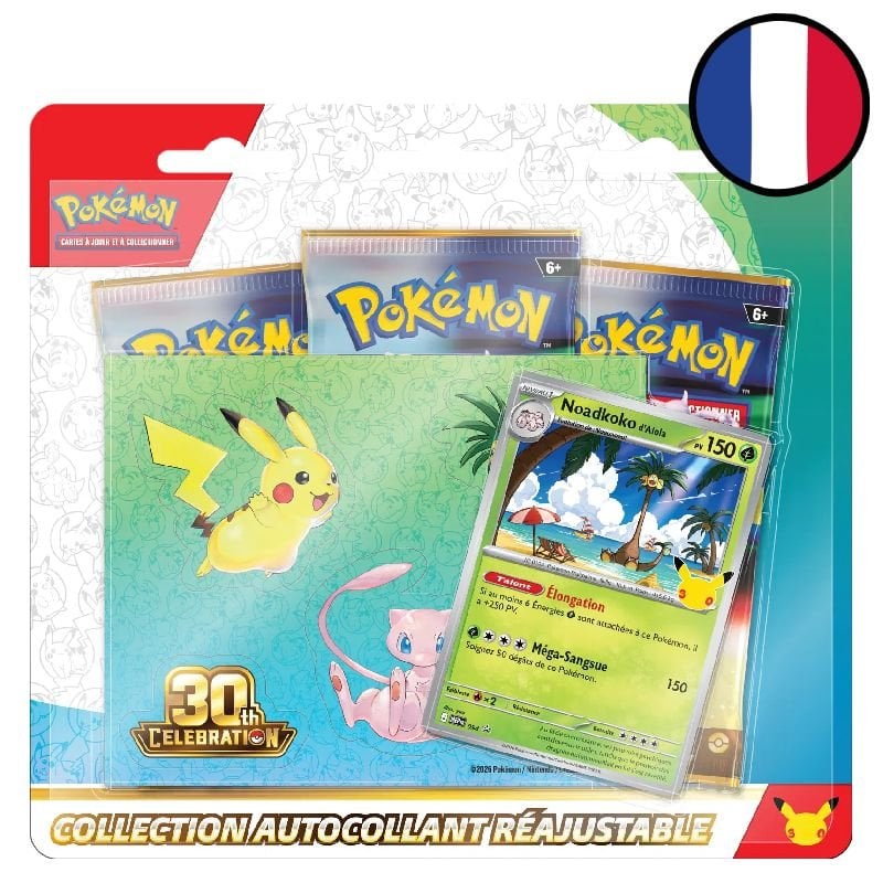 Collection autocollant 30e Anniversaire Noadkoko d'Alola