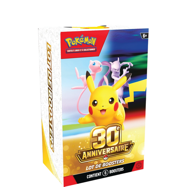 Pokémon — Lot de 6 boosters 30e Anniversaire