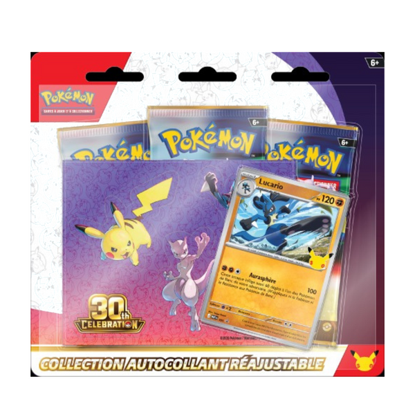 Pokémon — Collection autocollant réajustable 30e Anniversaire